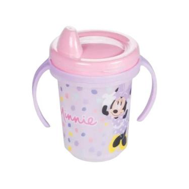 Imagem de Copo Caneca Com Alça Treinamento Para Bebês E Crianças Minnie 330ml Ro