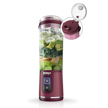 Imagem de Ninja Liquidificador portátil BC151CR Blast, sem fio, recipiente de 510 g, liquidificador pessoal - para shakes e smoothies, livre de BPA, tampa à prova de vazamento e bico, recarregável por USB-C,