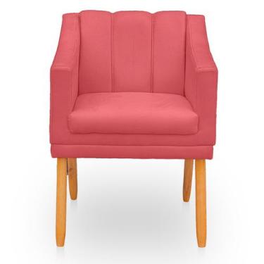 Imagem de Poltrona Cadeira para Sala Confortável e Moderna Mila Suede - BelarSto