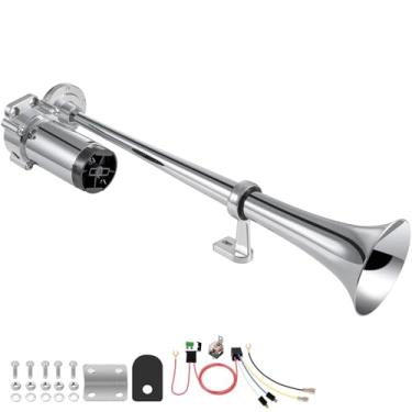 Imagem de BANHAO Buzina de ar para caminhão, barcos, carros, 12 V, 150 db, kit de buzinas de trem de caminhão super alto com compressor de ar buzina de carro trompete única para veículos, SUV, caminhonete de