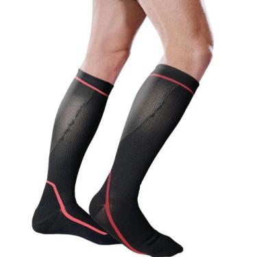 Imagem de Par Meias de Compressão Esportiva Cano Longo 3/4 G Vollo - VOLLO SPORT