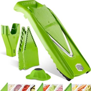 Imagem de Börner Mandoline Slicer V5 (conjunto inicial) • Fatiador em V de vegetais para fatias, palitos e dados em vários tamanhos • Com lâmina em V de aço inoxidável • Cortador de cozinha ajustável • Cor