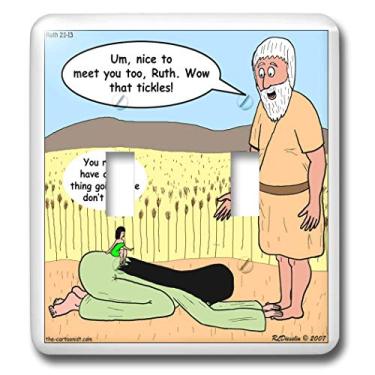 Imagem de 3dRose lsp_19525_2 Ruth 2 1 13 I Barley Know The Girl Bible Boaz Barley Eve Tickle Foot Fetish - Interruptor duplo