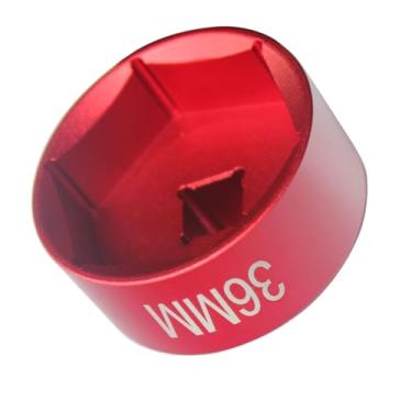 Imagem de Felisbieti Chave de soquete de filtro de óleo de 36 mm, chave de remoção de perfil baixo, chave de 6 pontos, 0,9 cm, serve para filtro de combustível/tampa de filtro de óleo, retenção e remoção.