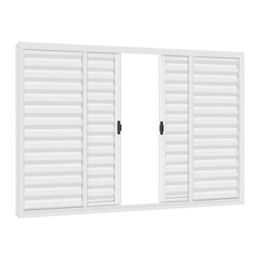 Imagem de Veneziana Light 100x100 4 Folhas R70 sem Grade Branco - PROVISÃO