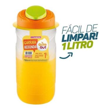 Imagem de Jarra Garrafa Água Geladeira Sanremo 1l Gole Gut Cilindrica Design mod