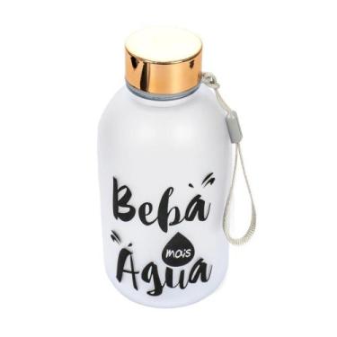 Imagem de Garrafa de Plástico 600 ml Com Frase - Fashion Biju
