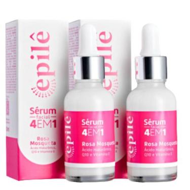 Imagem de Kit C2 Sérum Facial Rosa Mosqueta 4 em 1 - Epilê - Epile