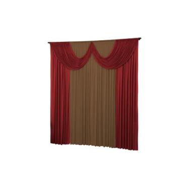 Imagem de Cortina Paris 4 Metros Quarto Sala Igreja Malha Gel  - Dennis Confecçõ