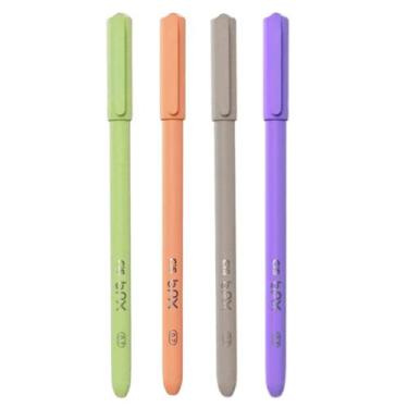 Imagem de Caneta Esferográfica 0.7mm BPX Ponta Fina Escrita Macia CiS, KIT 4 (LA