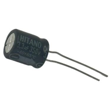 Imagem de 25 PÇS - CAPACITOR ELETROLITICO 3,3X350V - 3,3UF X 350V - 85º GRAUS - 