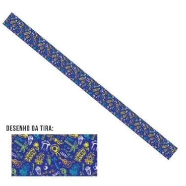 Imagem de Tira Fina Festa Junina Azul - 5 Uni - Rizzo