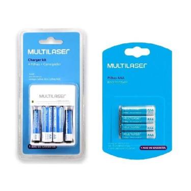 Imagem de Carregador De Pilhas Recarregáveis Com 8 Pilhas AA+2/AAA+6 - MULTILASE