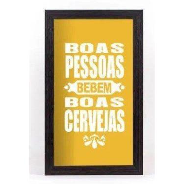 Imagem de Quadro Porta Tampinhas Pequeno - Boas Pessoas 1148 - Karin Grace, únic