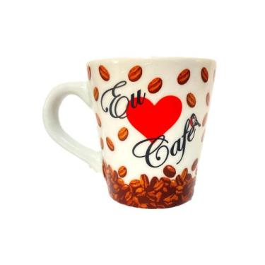 Imagem de Xícaras caneca Café Chá Porcelana 110 Ml louça personalizada 6 unidade