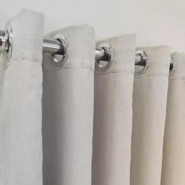 Imagem de Cortina Linho Com Blackout Para Sala Quarto 4,00x2,60 - Salvatex Confe