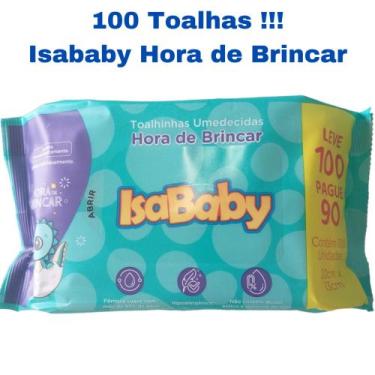 Imagem de Toalhas Lenços Umedecidos Infantil Hora de Brincar Com 100 Unidades Is