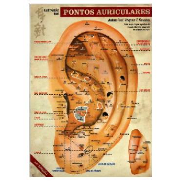 Imagem de Mapa de ilustração dos pontos auriculares - 12ª Edição - Prof Wagner P