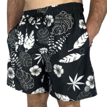 Imagem de Shorts Surf Trip Floral Preto - SURFTRIP, P, Preto