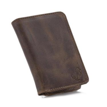 Imagem de Carteira Slim Masculina Couro Porta Cartão Documentos Notas - Use Youn