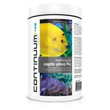 Imagem de Continuum Aquatics Reef-Basis Captiv Phos Fe, meio de óxido férrico altamente eficiente para remoção segura de fosfato em aquários marinhos, de recife e de água doce, 300 g