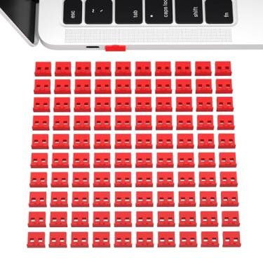 Imagem de 100 peças USB 2.0/3.0 tipo A protetores de porta de proteção antipoeira porta USB sujeira porta USB antipoeira plugues protetor tampa de rolha para porta fêmea para TV, computador, outros dispositivos