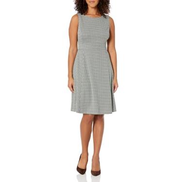 Imagem de Kasper Vestido feminino com costura princesa flare, Combo Evergreen, 44