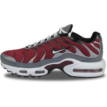 Imagem de Nike Tênis de corrida Air Max Plus GS Cd0609, Team Red White Black Cool Grey 602, 5 Big Kid