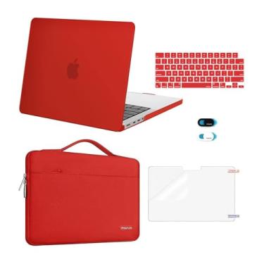 Imagem de MOSISO Compatível com MacBook Pro 14 polegadas 2025 2024 2023 2022 2021 M4 M3 M2 M1 A3112 A3185 A3401 A2918 A2992 A2779 A2442, capa rígida e bolsa Capa de teclado e Web Capa de câmera e película de