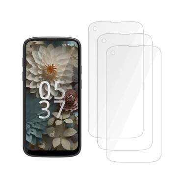 Imagem de SCDIYEER 3 peças Unihertz Jelly Max película protetora de tela para celular (porque a tela é curva, a película endurecida é muito pequena e há ar ao redor).