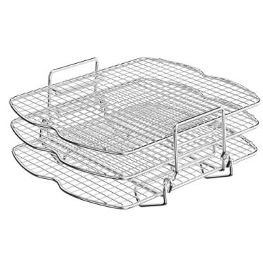 Imagem de BBQ-PLUS Rack de desidratador atualizado de aço inoxidável para Ninja Foodi AG300, AG300C, AG301, AG301C, AG302, AG400, IG301A Acessórios Ninja Foodie Grill Rack para forno e churrasqueira