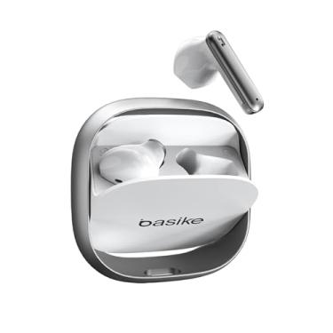 Imagem de Fone de Ouvido Bluetooth TWS Basike G20-H Estéreo, Toque Sensível, 6h de Música, Bateria Recarregável, Bluetooth 5.4 (Branco)