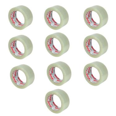Imagem de Kit com 10 Und Fita Adesiva Transparente 48mmX40mm - FIT-PEL