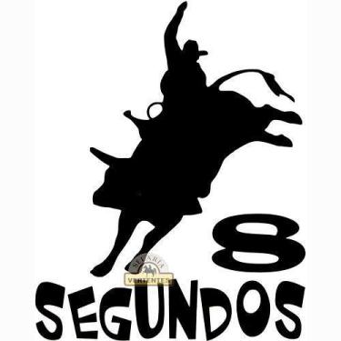 Imagem de Adesivo 8 Segundos SV2012 - Preto - Selaria Vertentes, Preto