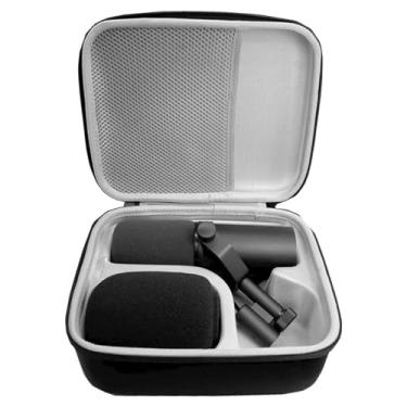 Imagem de Estojo de Microfone Sem Fio, Estojo de Transporte Rígido, Armazenamento de Microfone Portátil Estojo Externo Rígido de EVA, para Microfone e tripé SM7B MV7 MV7X