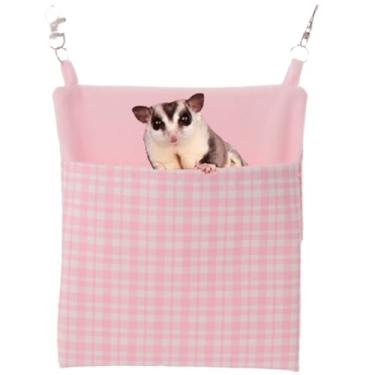Imagem de Copfeu Bolsa de dormir Sugar Glider, bolsa suspensa para gaiola de verão, acessórios de gaiola respirável e brinquedos para planadores de açúcar, porquinhos-da-índia, saco de cama suspensa para