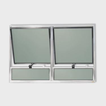 Imagem de Janela de Alumínio Maxim-Ar 2 Seções 80x120cm Vidro Mini Boreal Plus Brimak