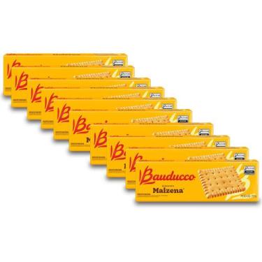 Imagem de Bolacha Maizena Bauducco Kit 10 Pacotes de 170g