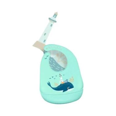 Imagem de Babador de Bebê de Silicone à Prova d'Água - Ajustável com Design de D