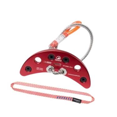 Imagem de menolana Cabide de escalada, hardware de 15kn ponto fixo, placa de ancoragem de aço inoxidável para rigging rappelling piton, 60cm