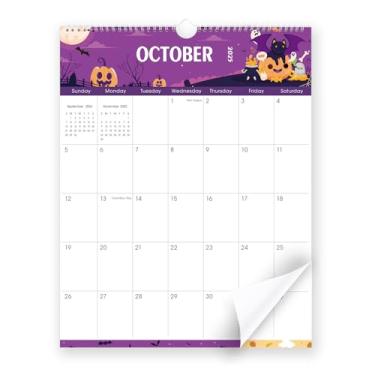 Imagem de SKYDUE Calendário de parede 2025-2026, calendário de 20 meses de maio de 2025 a dezembro de 2026, 14,5 x 11,5 calendário de parede vertical com tema natalino com 280 adesivos de planejador