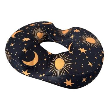 Imagem de Almofada de assento para hemorróidas com orifício central de donuts, espuma viscoelástica para hemorróidas, alívio da dor no cóccix ou cóccix, almofadas de assento de carro para mulheres pós-parto