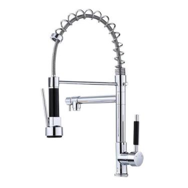Imagem de Torneira Gourmet 50cm com Misturador Monocomando Cromada de Bancada - 