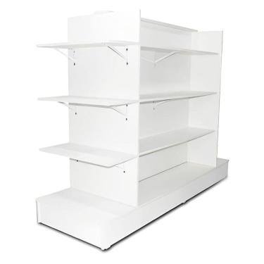 Imagem de Gôndola Prateleira Central Branco 135X185X60 - Deep