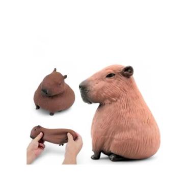 Imagem de Capivara Grande Estica Esmaga Puxa Aperta AntiStres Squishy
