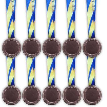 Imagem de Kit 100 Medalhas para Premiação, Medalha Redonda Honra ao Mérito, 60mm