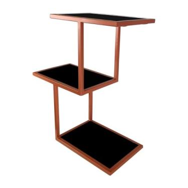 Imagem de Prateleira Nicho Para Decoração de Sala Quarto Canyon - Cobre/preto