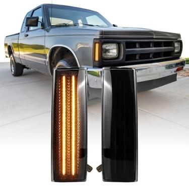 Imagem de USR 82-93 Z83/ZQ8 Luz de Canto Lateral – Par de Lâmpadas de Estacionamento Frontais (Esquerda + Direita) - Compatível com Caminhonete Chevy S10 1982-1993/83-94 Chevrolet Blazer Todos os Modelos (Lente