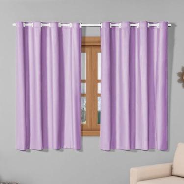 Imagem de Cortina Blackout 100% Pvc 2,20M X 1,30M Lilás Corta Luz - Enxoval Vip