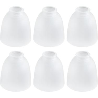 Imagem de WYNEYET Pacote Com 6 Peças De Reposição Para Abajures Vidro Ventiladores Teto, Globos Brancos Foscos Luminárias, Lustres, Arandelas Parede, Luminárias Pendentes, Luzes Penteadeira, 1,65 Pol.